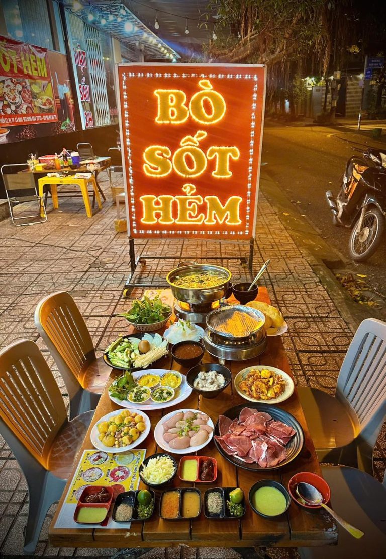 Bò Sốt Hàu Lẩu gà lá É Ăn vặt Cà Mau